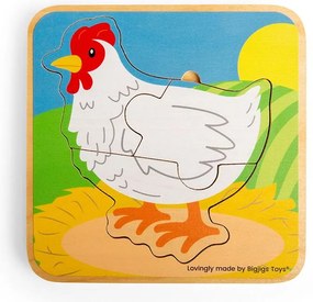 Bigjigs Toys Puzzle Životný cyklus sliepky