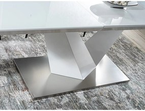 Rozkládací jídelní stůl Alaras III 160/220 cm bílý
