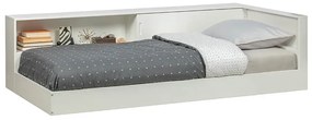 Rohová posteľ connect 90 x 200 cm biela MUZZA