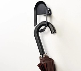 Čierny nástenný oceľový háčik Coucou – Spinder Design