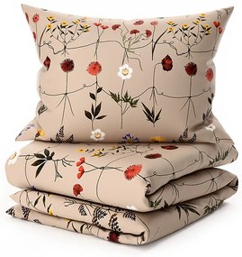 Mikroplyšové obliečky HERBAR béžové Rozmer obliečky: 70 x 90 cm | 140 x 200 cm