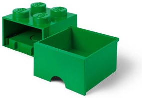 Zelený úložný box so zásuvkou LEGO®