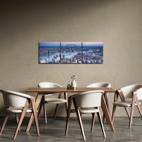 Obraz New Yorku (s hodinami) (90x30 cm)