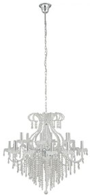 Strieborný krištáľový luster Ø85*71