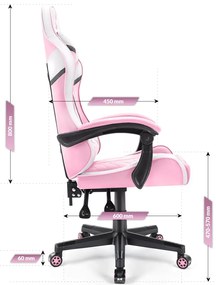 Hells Herné kreslo Hell's Chair HC-1004 PINK