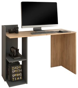 PC stôl, dub artisan/grafit, ANDREO NEW