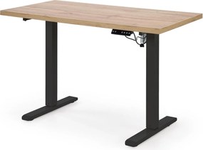 Výškovo nastaviteľný stôl B54 120 cm dub artisan/čierny