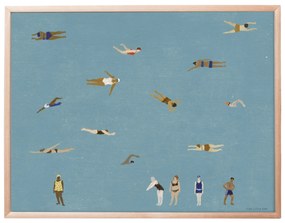 Fine Little Day Plagát Swimmers 40 × 50 cm