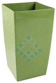 Schetelig CUBICO P hranatý kvetináč, sivý, ↔ 16 x ↕ 26 cm