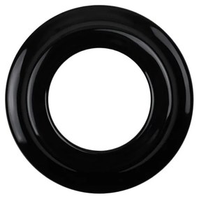 Elhard Veľký okrúhly keramický rámček jednoduchý, čierny KV3001B