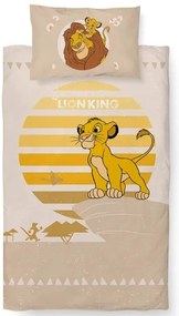 Obliečky do postieľky Leví Kráľ Malý Simba 100x135/40x60 cm