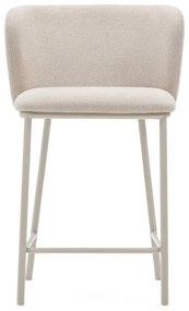 Béžová barová stolička (výška sedadla 65 cm) Ciselia – Kave Home