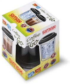 Simax Poháre dvojstenná COFFEE TO GO 300 ml