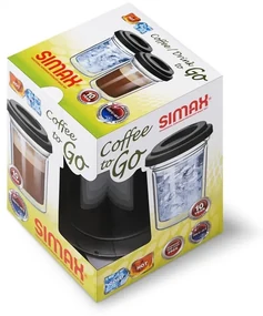 Simax Poháre dvojstenná COFFEE TO GO 300 ml