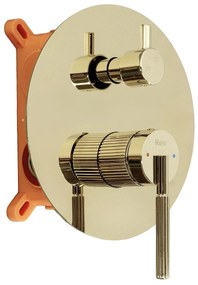 Rea Argon, podomietková sprchová súprava + BOX, zlatá lesklá, REA-P6538