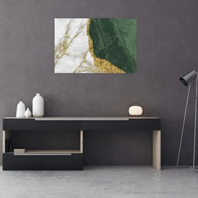 Obraz - Zelený mramor N⁰3 (90x60 cm)