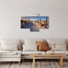 Obraz - Cesta k pláži Severného mora, Holandsko (90x60 cm)