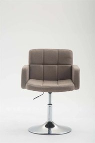 Kreslo L.A. Lounger látka - Sivo-hnedá (Taupe)