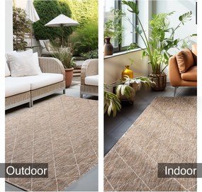 Kusový koberec Zagora 4512 Beige – na von aj na doma, 120x170, béžová, chodba / predsieň, Ayyildiz