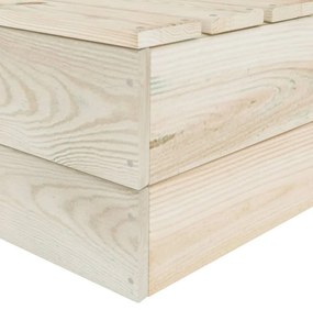 2-miesta paletová pohovka impregnované smrekové drevo
