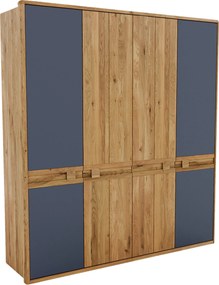 XXXLutz ŠATNÍKOVÁ SKRIŇA, divoký dub, antracitová, dub artisan, divoký dub, 206/225/58 cm Linea Natura - Skrine - 002748013112