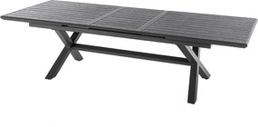 DEOKORK Hliníkový stôl BERGAMO I. 220/279 cm (antracit)
