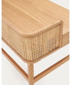 Pracovný stôl v dekore jaseňa 62x105 cm Araxi – Kave Home