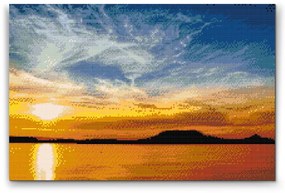 Gario Diamantové maľovanie Balatón Rozmery: 60 x 40 cm, Rámovanie: S vnútorným rámom, Diamanty: Okrúhle
