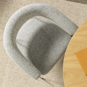 Čalouněná jídelní židle Portia šedá