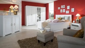 Nočný stolík Atik, biely