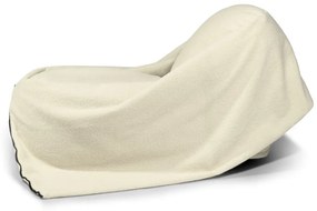 Krémový detský sedací vak z textílie buklé Cocoon 100 – SLOWDOWN