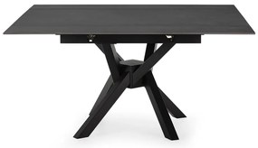 Rozkladací jedálenský stôl s prídavnou doskou s doskou z kameňa 90x150 cm Arlene – Marckeric