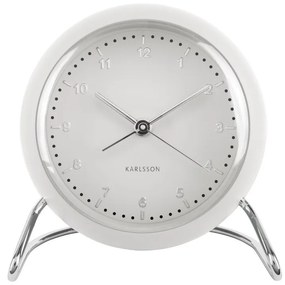 Designový budík 5726WH Karlsson 12cm