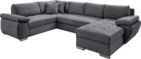 XXXLutz SEDACIA SÚPRAVA, textil, sivá P & B - Sedačky - 002310003027