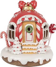 Perníkový domček s Led svetielkami Gingerbread House - 14 * 12 * 14 cm / 3 * AAA