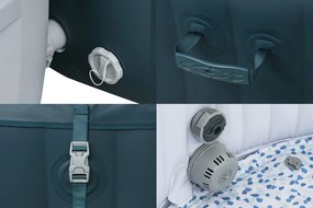 BESTWAY Lay-Z-Spa Miami EnergySense AirJet Vírivka, 196 x 66 cm, 6 osôb 6001D