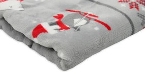 HOME ELEMENTS Mikroflanelové obliečky na jednolôžko, Zimné zvieratká