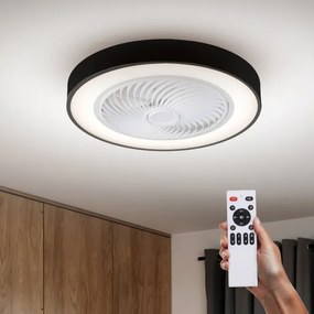 Brilagi-LED stmievateľné svietidlo s ventilátorom LED/30W/230V 3000-6500K čierne