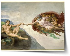 Sablio Plagát Stvorenie Adama - Michelangelo Buonarroti - 90x60 cm
