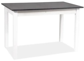 Jedálenský stôl Signal HORACY 125 antracyt/biely mat