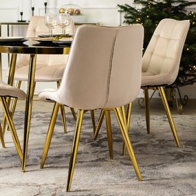 PROXIMA.store - Čalúnená jedálenská stolička CARO FARBA: sivá