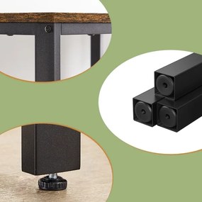 Písací stôl SOLEA hnedá/čierna