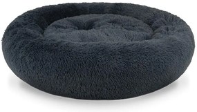 Plyšový univerzálny pelech pre psa a mačku 60 cm - tmavosivý