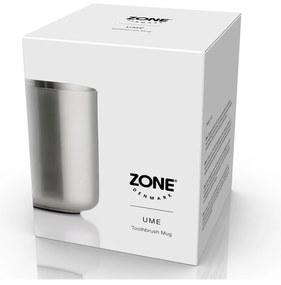 Téglik na zubné kefky z nehrdzavejúcej ocele v matne striebornej farbe Ume – Zone