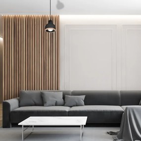 Luster na lanku OVAL 1xE27/60W/230V čierna