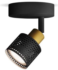 Philips - Bodové svietidlo NIALL 1xGU10/5W/230V čierna/mosadz