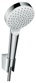 Hansgrohe Crometta, sprchový set 1jet EcoSmart 9 l/min s hadicou 1250 mm, biela/chrómová, HAN-26568400