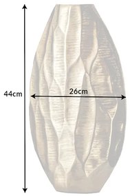 Váza Arga Orient 45cm zlatá