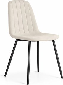 Čalouněná jídelní židle Lumo béžová