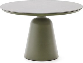 Okrúhly záhradný jedálenský stôl s keramickou doskou ø 120 cm Tudons – Kave Home